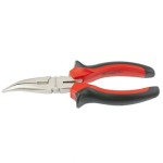 MTX 180mm Nickel kúpos hajlított hosszú csőrű fogó