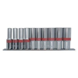 MTX 8-19mm 3/8 hatlapfejű dugókulcs készlet 10db