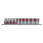 MTX 8-19mm 3/8 hatlapfejű dugókulcs készlet