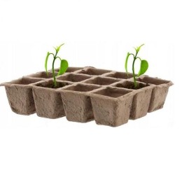 PALISAD 3db-os 12 rekeszes 160x120 palánta tőzegedény, csíráztató