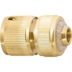 PALISAD 1/2 sárgaréz gyorscsatlakozó, tömlőcsatlakozó AQUASTOP