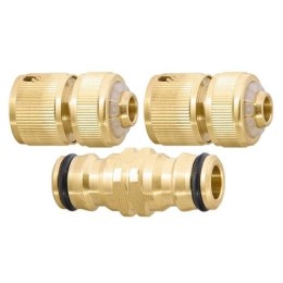 PALISAD 1/2' sárgaréz tömlőcsatlakozó készlet AQUASTOP