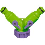 PALISAD 3/4 elosztó- útválasztó 2 csatornás állítható Y-elág locsolórendszerekhez