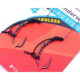 SEDO CurvX Underwater Barbless D Rig System Előkötött Bojlis Előke - 6