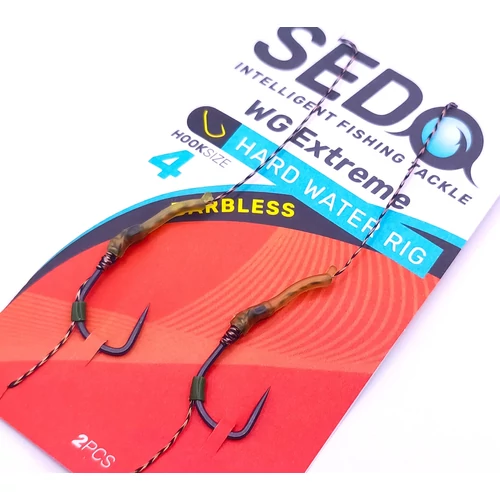 SEDO WG Extreme Barbless Hard Water Előkötött Bojlis Előke - 4
