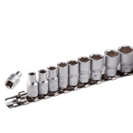 STELS 1/4 4-13mm 10 részes professional dugókulcs fej készlet