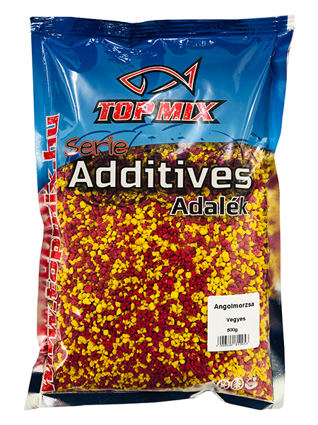 Topmix angolmorzsa, piros-sárga