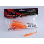 Top Mix Shiner Shad gumihal Sunny Orange 76 mm