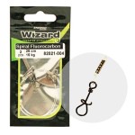 WIZARD SPIRÁL KAPOCS 3 FLUOROCARBON ELŐKE 11KG 25CM 2DB/CS