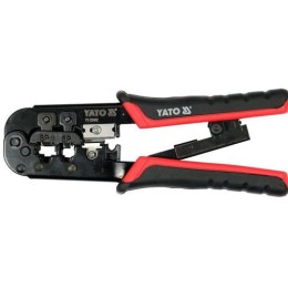 YATO krimpelő fogó UTP hálózati (RJ45) és telefon (RJ11) csatlakozókhoz