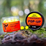 Feedermánia high power pop-up boilies -and- barrels 8 mm sweet pineapple (édes ananász)