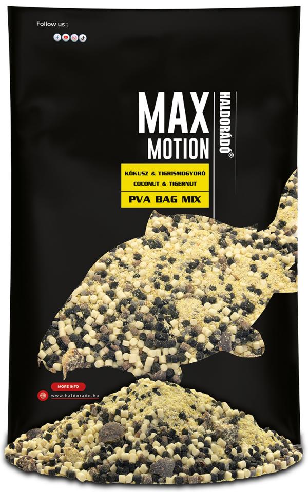 Haldorádó max motion pva bag mix - kókusz -and- tigrismogyoró etető pellet