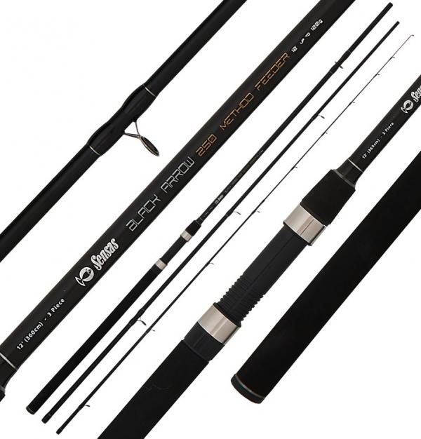 Sensas method feeder black arrow 250 3,6m 120g feeder,picker horgászbot
