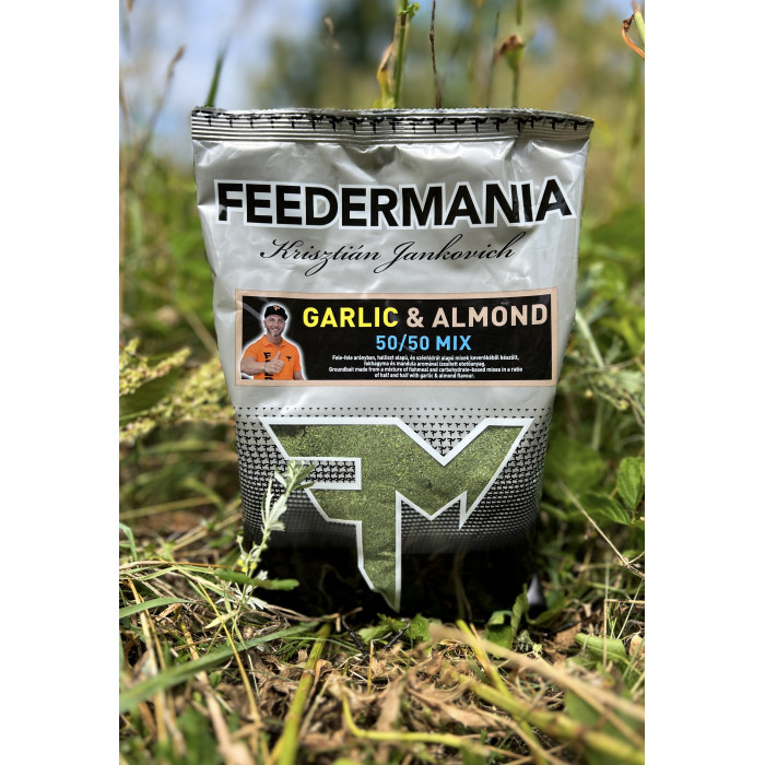 Feedermánia groundbait 50/50 mix garlic -and- almond (fokhagyma-mandula) etetőanyag