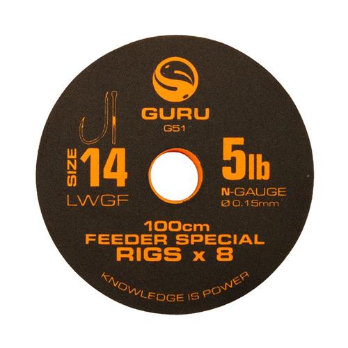 GURU LWGF Feeder Special Rig 100cm előkötött horog - 12