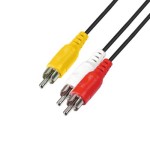 Home A 4 videókábel, RCA-RCA, 1.5m 5 db-os kiszerelés!