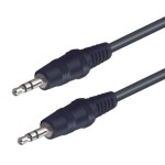 Home A 51-5 audiókábel, 3,5mm sztereó dugó, két oldalú, 5m 5 db-os kiszerelés!