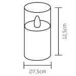 Home CD 1 LED-es gyertya, állófényű LED, műanyag, 3 funkció - Image 2