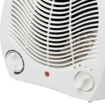 Home FK 1 hordozható elektromos ventilátoros fűtőtest, 1000W/2000W, fehér - BEFŰTŐ AKCIÓ - Image 2