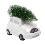 Home KDCA 15 LED-es kerámia fehér autó figura, beltéri kivitel, 11 db LED - Image 4