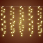 Home MLF 300/WW micro LED-es cluster fényfüggöny, 3x0,5 m / 300 db melegfehér micro LED, 8 fényprogram, távirányító, hálózati adapter, kül- és beltéri kivitel - Image 2