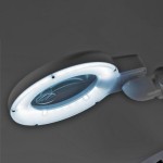 Home NKLL 06 LED-es nagyítós asztali lámpa, 30 hidegfényű LED, 6500 K, 400 lm, 3 dioptria nagyítás, 12 dioptria másodlagos lencse - Image 3