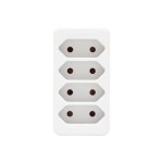 Home NV 24/WH hálózati elosztó, 4 EURO aljzat gyermekvédelemmel ellátva, max. 4 x 500 W, fehér - Image 2