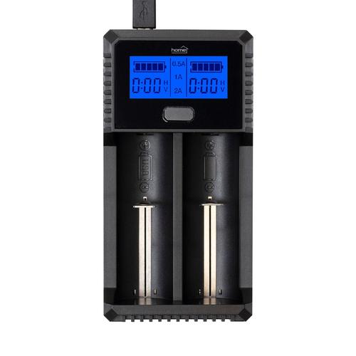 Home SBC 2 akkumulátortöltő, Li-ion és Ni-Mh akkumulátorok töltésére, rövidzárlat elleni védelem, powerbank funkció, fordított polaritás érzékelés - Image 3