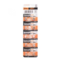 Maxell LR41 gombelem, alkáli, LR41, 1,5V, 10 db/csomag 1 db-os kiszerelés!