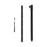SAL PAS10W43S professzionális oszlopsugárzó hangrendszer, max. 800 W, 25cm mélysugárzó, 4x3” szélessávú satellit hangszóró, aktív zenekari hangdoboz, Bluetooth, fém állvány - Image 6