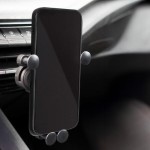 SAL SA064 autós mobiltartó, szellőzőnyílásra helyezhető, forgatható, billenthető, egykezes, 65-80 mm telefon, 11 mm vastagság - Image 5