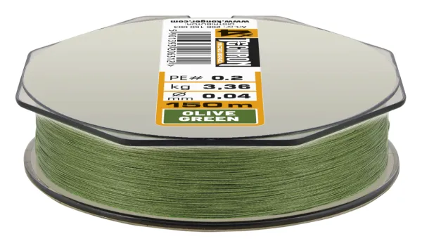 Kamatsu techron micro braid x4 olive green 0.10/150m pe 0.6 - Image 2