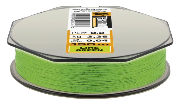 Kamatsu techron micro braid x4 lime green 0.06/150m pe 0.3 - Image 2