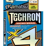 Kamatsu techron micro braid x4 lime green 0.08/150m pe 0.4