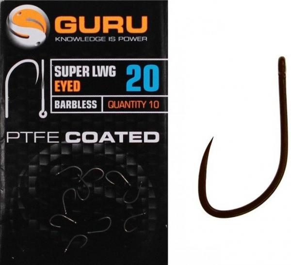 Guru super lwg hook size 16 (barbless/eyed)