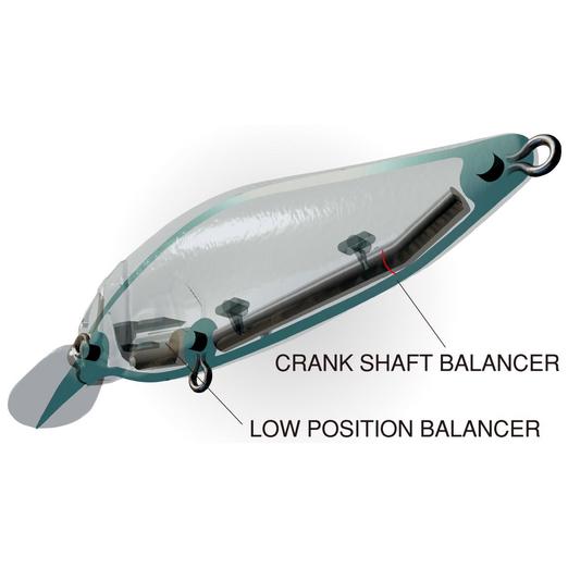 Megabass Flap Slap SP-C 77mm 10.5g Mat Tiger wobbler - Image 3