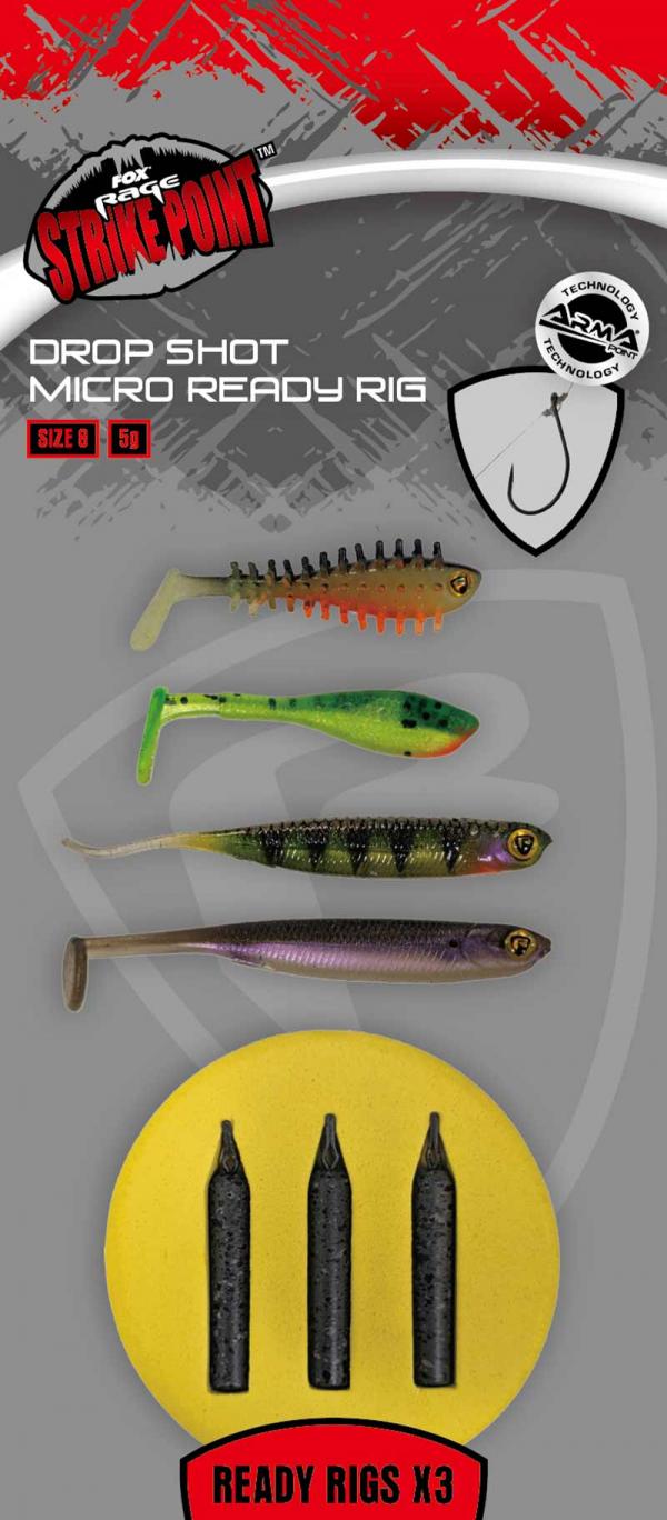 Fox rage dropshot ready rigs drop shot mini ready rig size 2 - Image 2