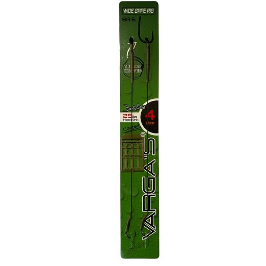 Varga's előkötött horog SR6 Wide gape barbless rig 4 2db/csg
