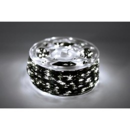 HOME KAF50WH LED-es hópehely fényfüggöny, 1,35 m, 50 db hidegfehér LED, hálózati tápellátás, beltéri kivitel