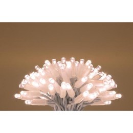 HOME KSIW200WW sorolható fényfüzér, 20 méter , 200db melegfehér LED, fehér vezeték, kül- és beltéri kivitel