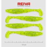 Reiva Zander Power Shad 10cm 4db/cs /Neonzöld-Flitter/ (9901-103)