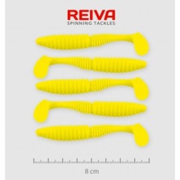Reiva Zander Power Shad 8cm 5db/cs /Citromsárga/ (9901-802)
