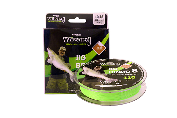 Wizard JIG Braid Lime Green Fonott Zsinór - 110m - Image 3
