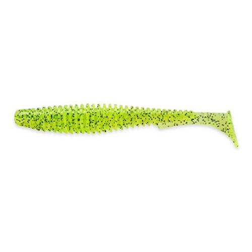 FISHUP U Shad 4 es 8db 055 Chartreuse Black