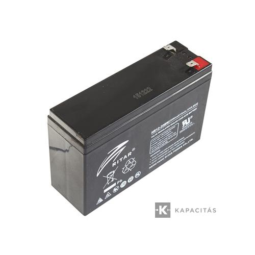 Ritar HR12-20BW-F2 12V 5Ah nagy áramú zárt ólomakkumulátor (téglatest)