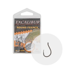 Excalibur Round Feeder Barbless Horog 8 Db/csomag