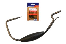 Mustad Alpha-grip Assault - Weighted Titanx Súlyozott Offset Horog