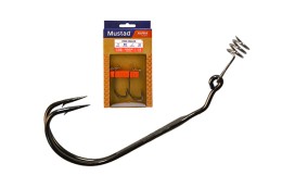 Mustad Frog Double Hook - 2X Strong Black Nickel Horog