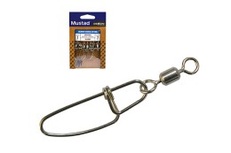 Mustad Stainless Steel Rolling W/ Insurance Snap Forgókapocs