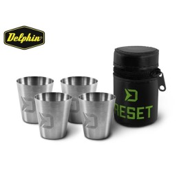 Rozsdamentes Acél Pohár Készlet Delphin Reset 4in1 4x30 ML